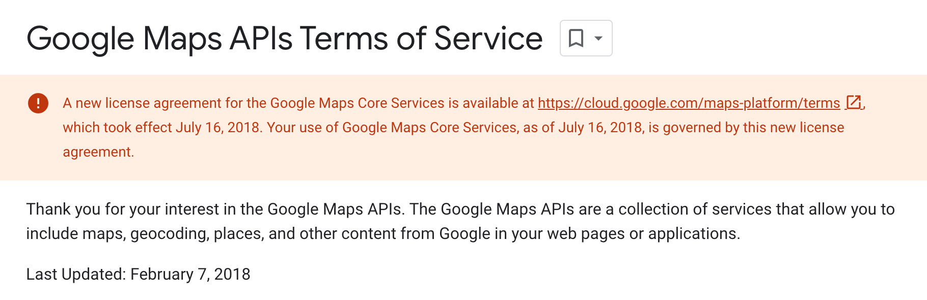 Google Maps API betaald
