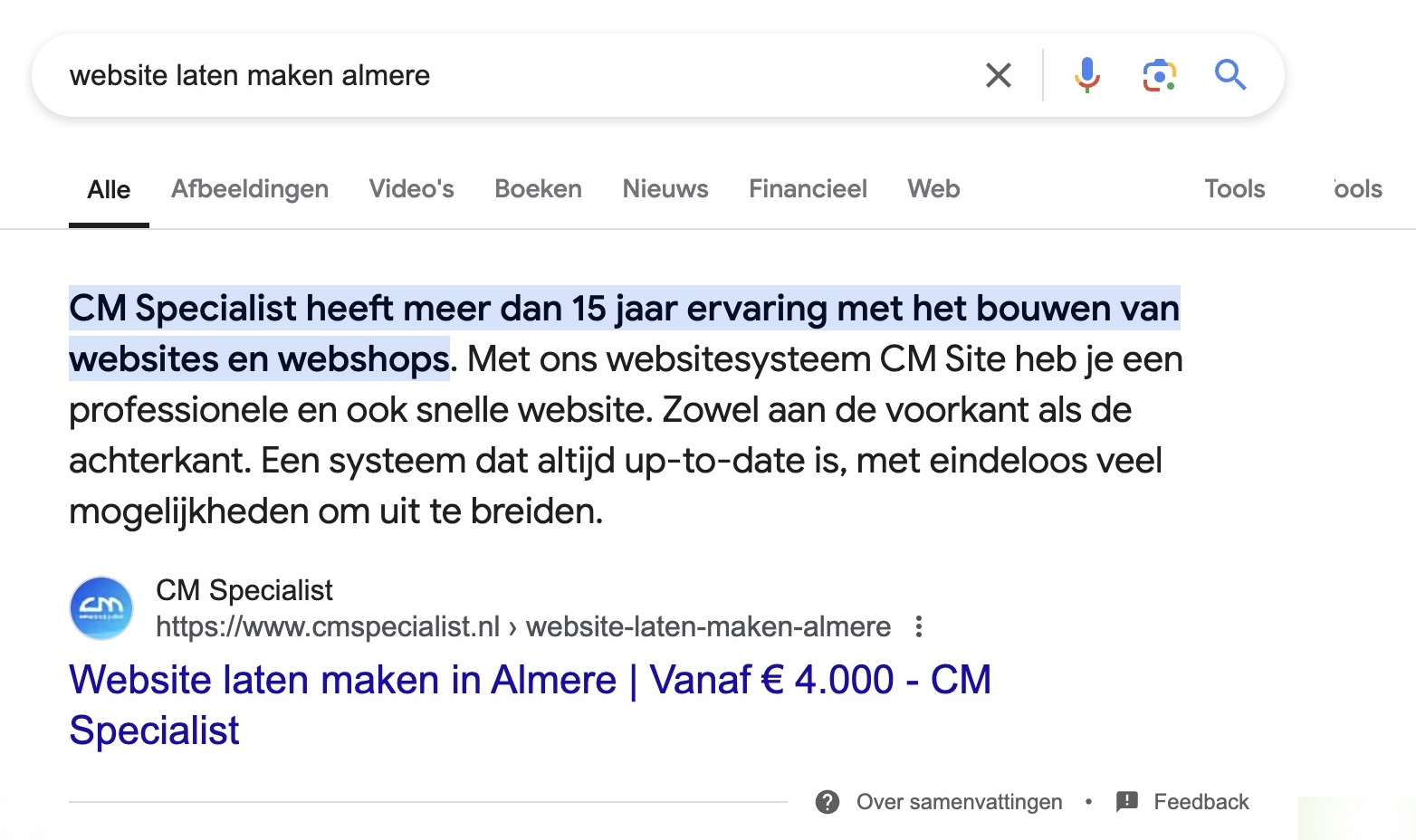 Vindbaarheid Google website laten maken Almere