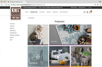 De nieuwe website van knitfactory gelanceerd